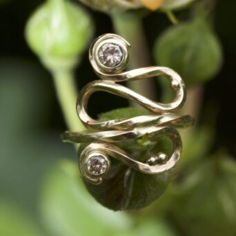 Dewinding ring - Guld & brillianter